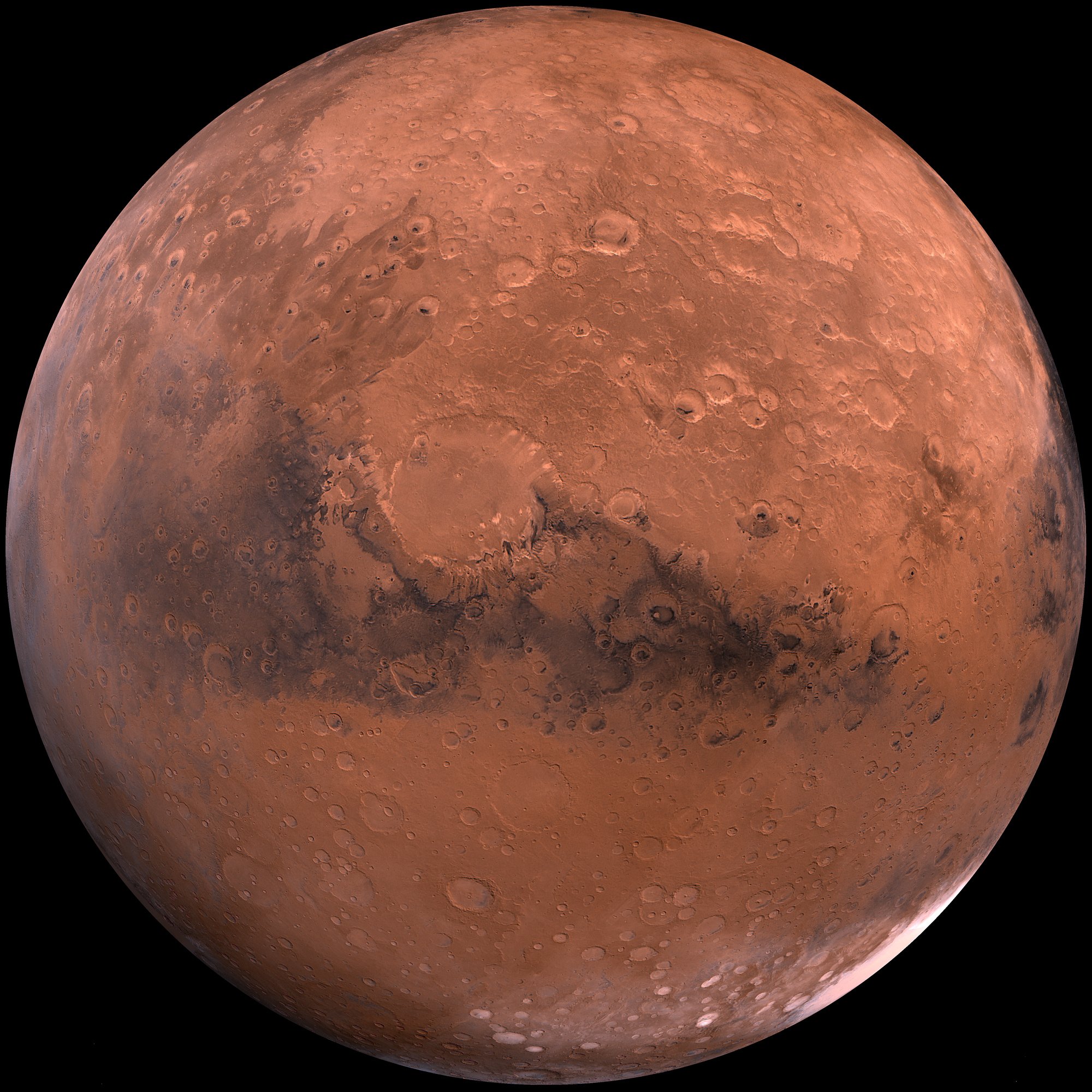 Mars from a distance.